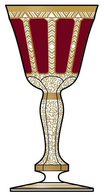 EGC3 Ruby Red Water Goblet by Egermann Crystal-1