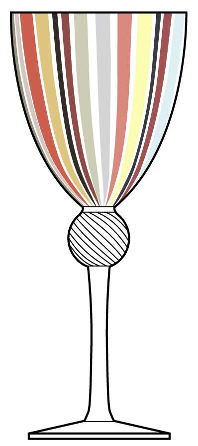 Venezia Autumn Water Goblet by Eastern Design-1