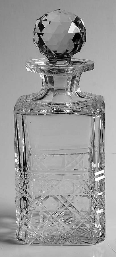 EDI74 Square Decanter & Stopper by Edinburgh Crystal-1
