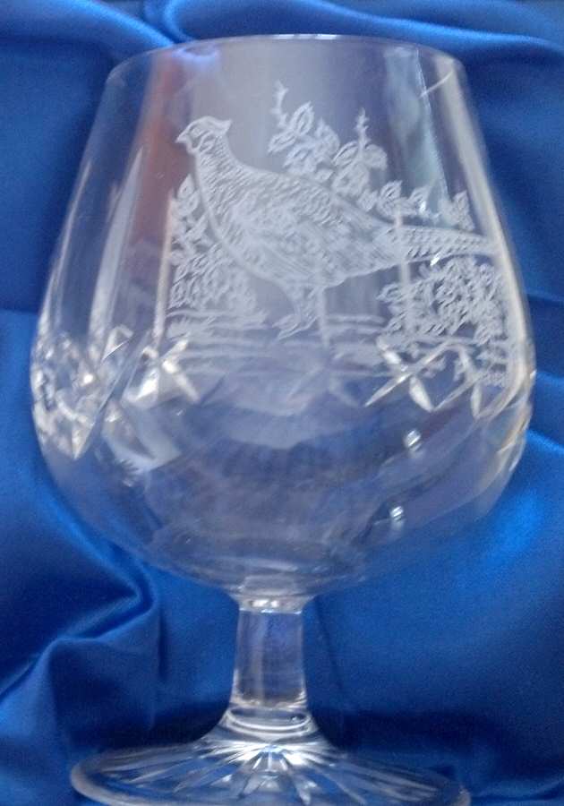Game Birds Brandy Glass by Edinburgh Crystal-1