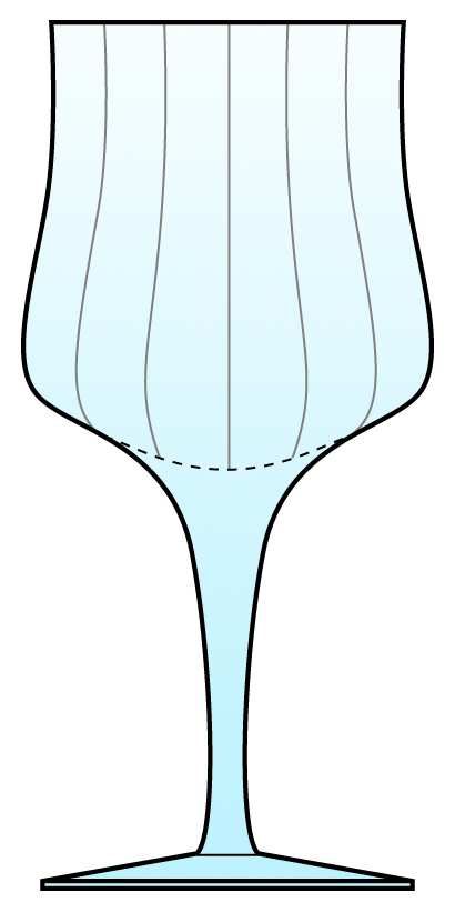 Blue Mist Water Goblet by Fashion Royale-1