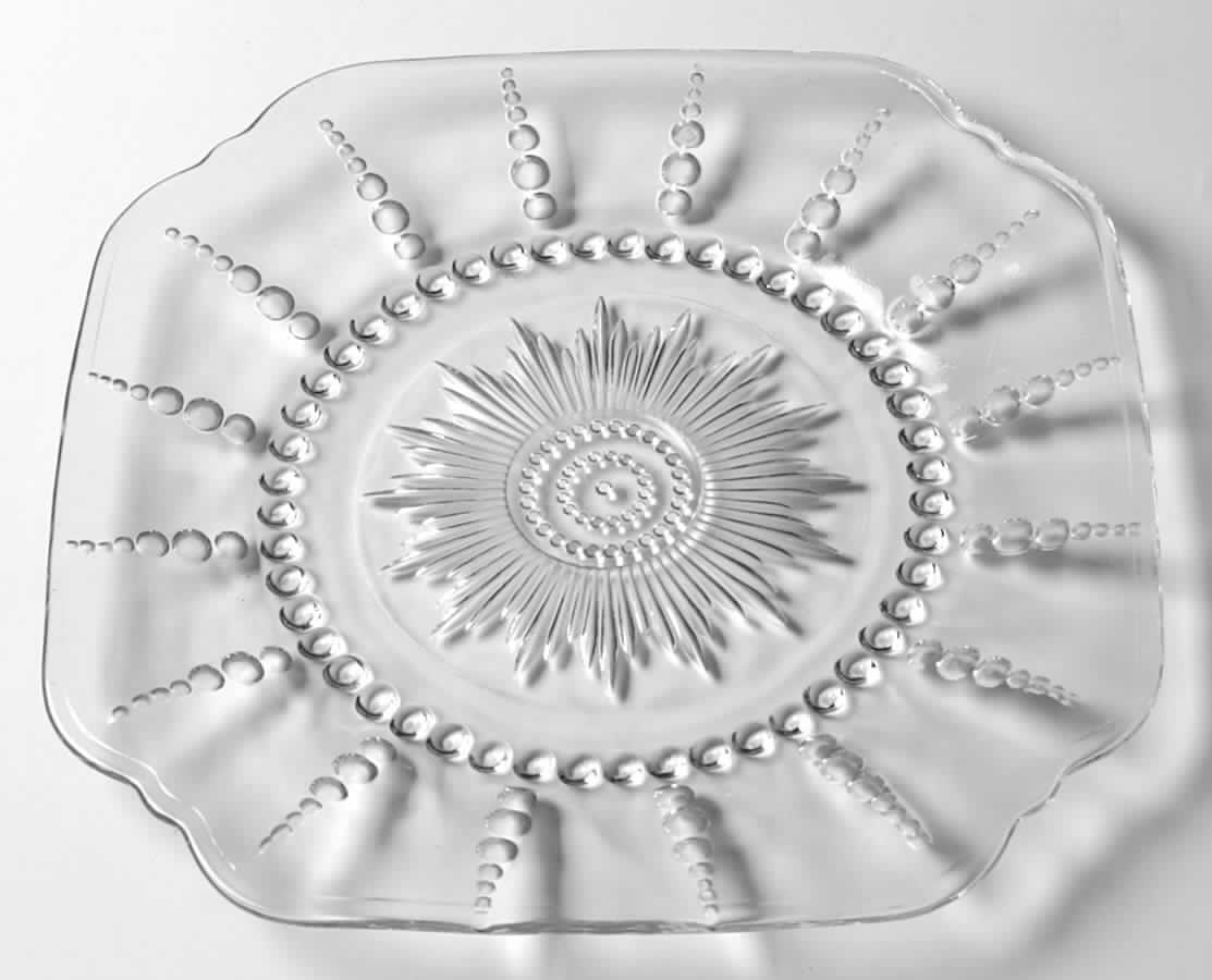 Columbia Clear Luncheon Plate by Federal Glass -1