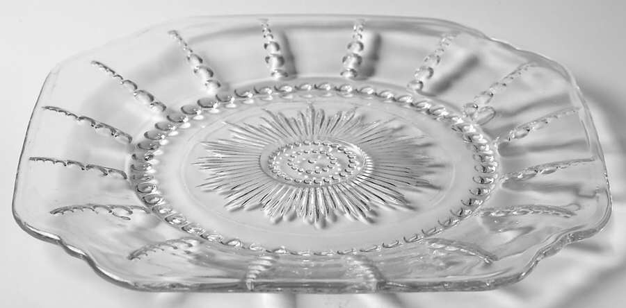 Columbia Clear Luncheon Plate by Federal Glass -1