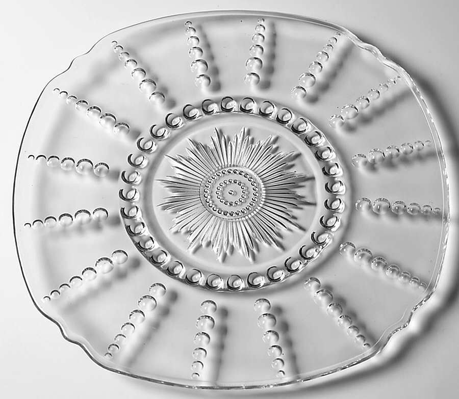 Columbia Clear 11" Chop Plate by Federal Glass -1