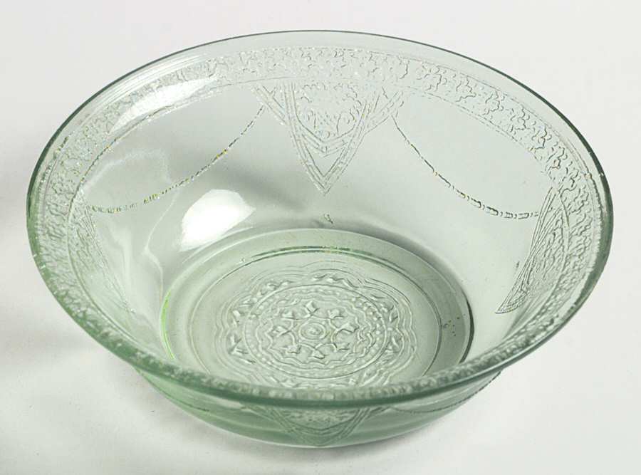 Georgian Green 4" Small Fruit/Dessert Bowl by Federal Glass -1
