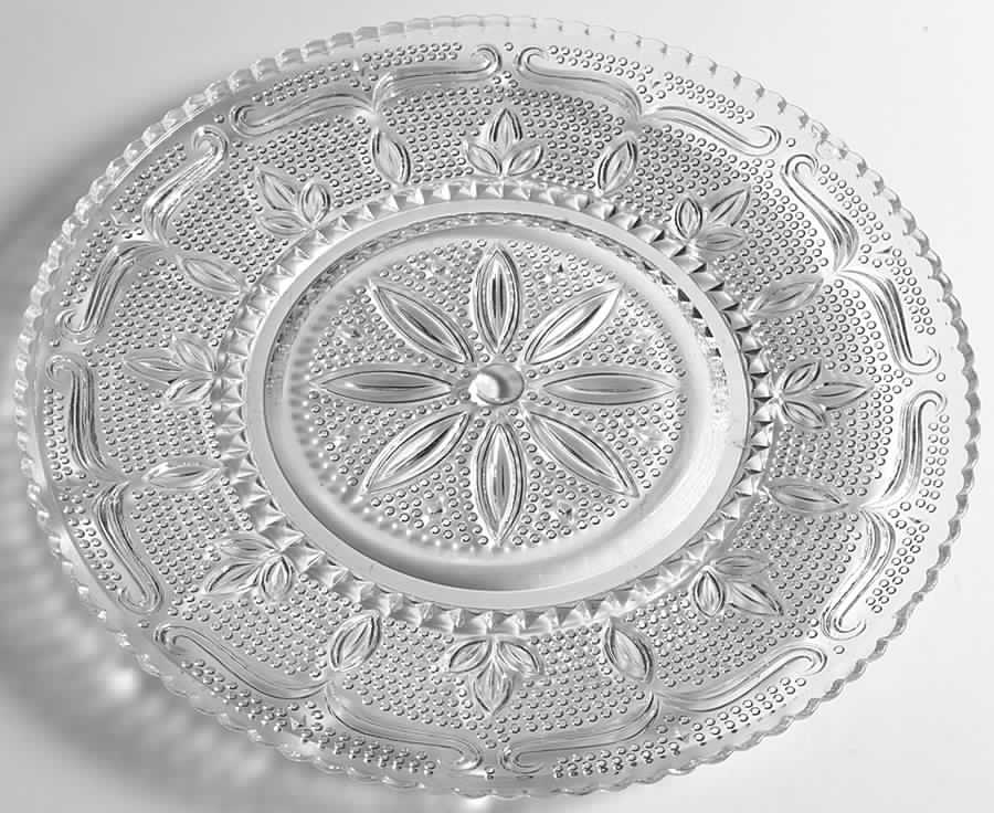 Heritage Clear Sandwich Plate by Federal Glass -1