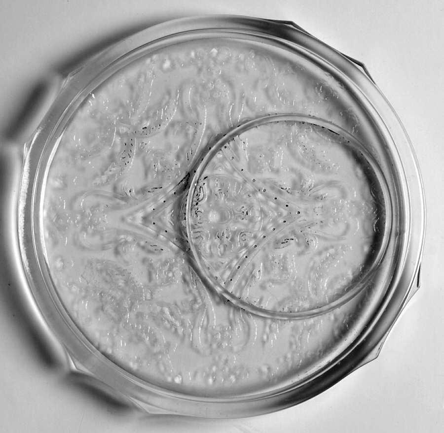 Madrid Clear Round Hot Plate with Indent by Federal Glass -1