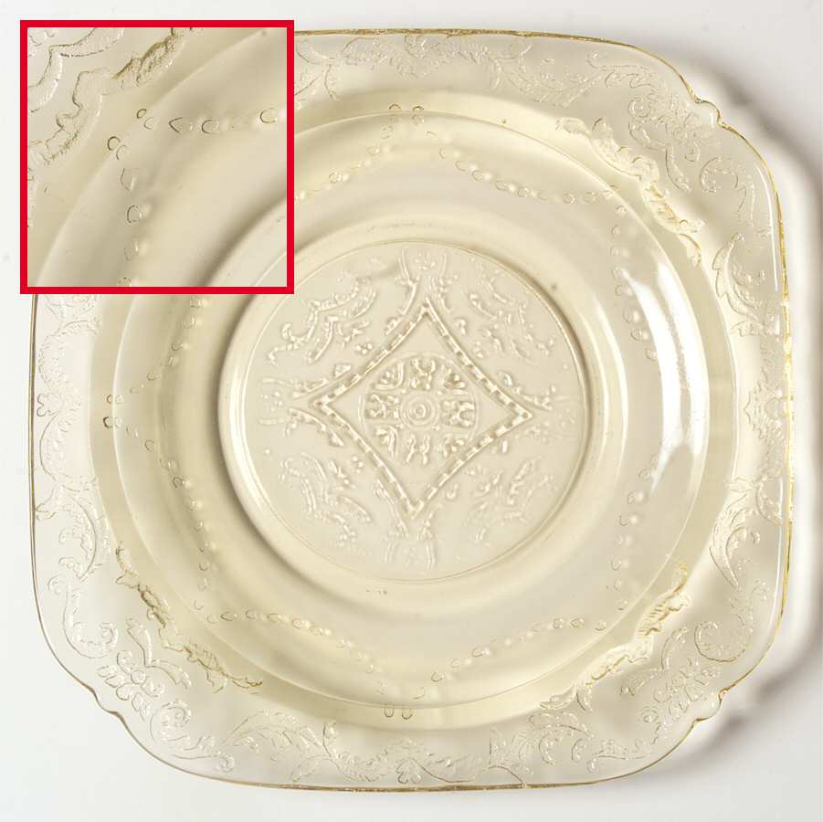 Madrid Amber Bread & Butter Plate by Federal Glass -1