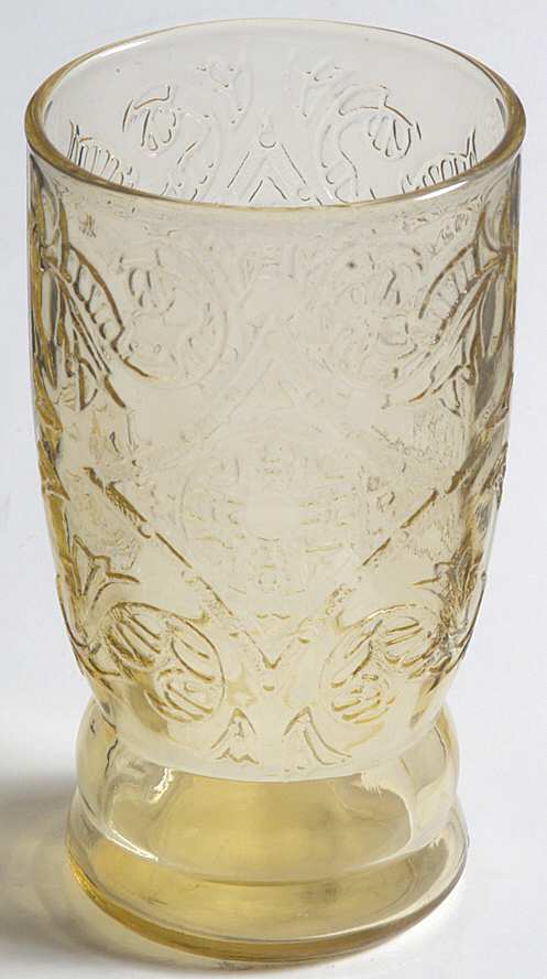 Madrid Amber Flat Juice Glass by Federal Glass -1