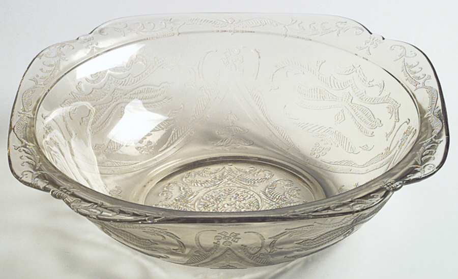 Madrid Amber 8" Shallow Salad Bowl by Federal Glass -1