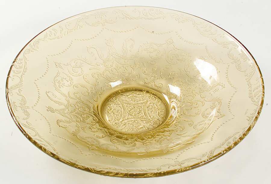 Madrid Amber 11" Console Bowl by Federal Glass -1
