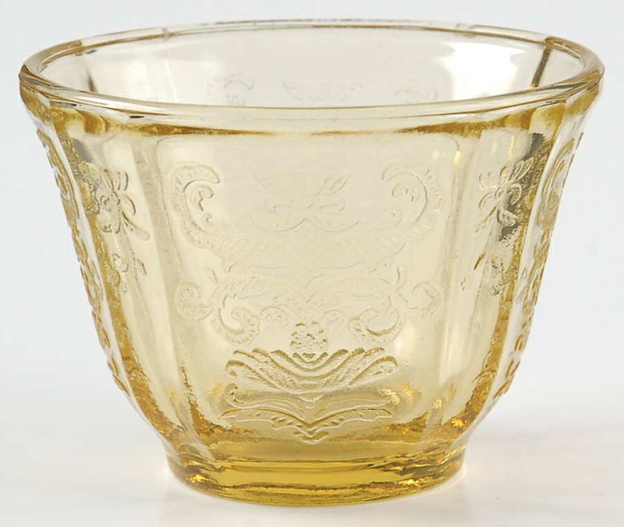Madrid Amber Jello Mold by Federal Glass -1