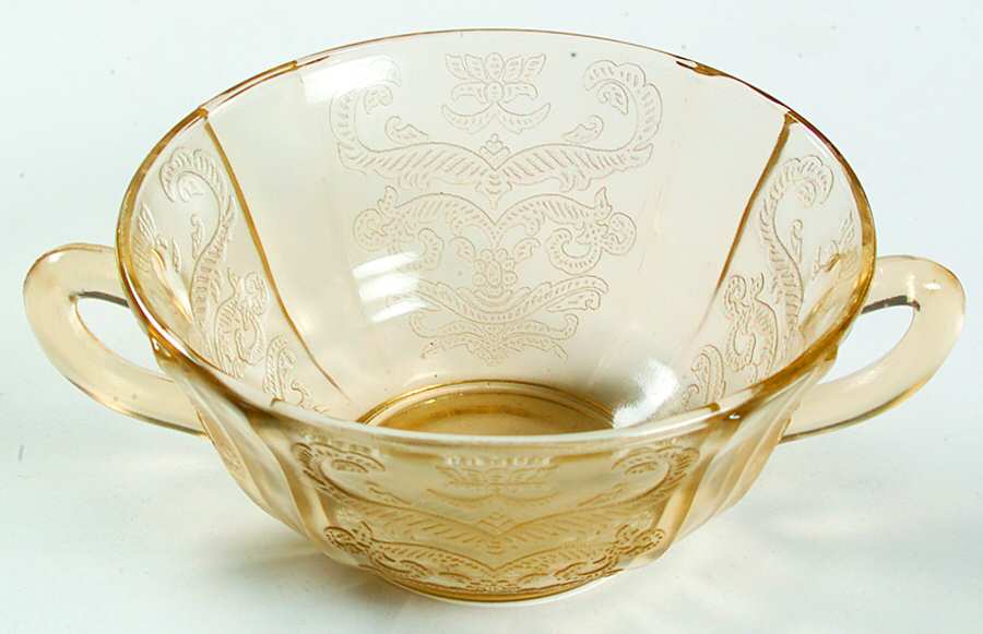 Madrid Amber Cream Soup Bowl by Federal Glass -1