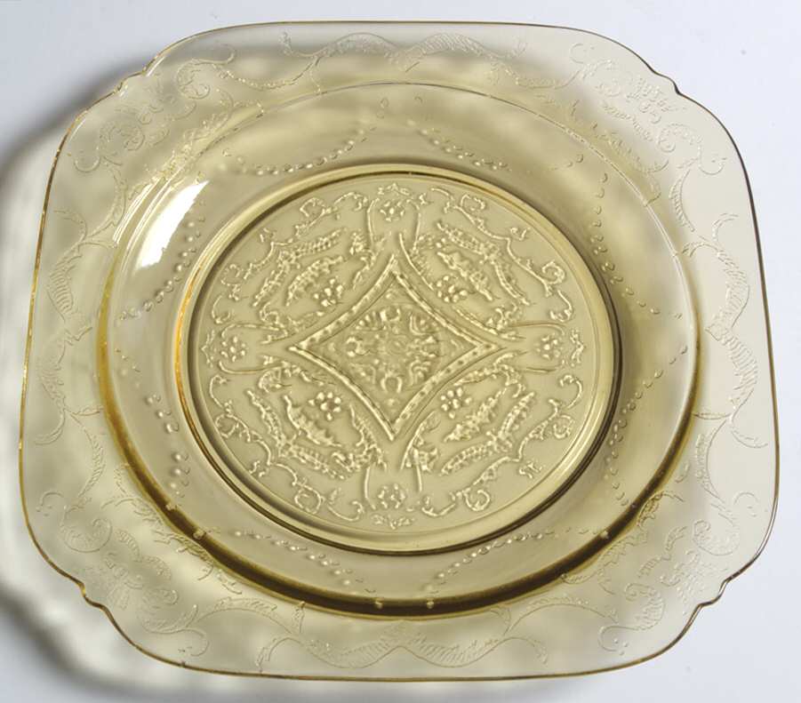 Madrid Amber 7" Salad Plate by Federal Glass -1