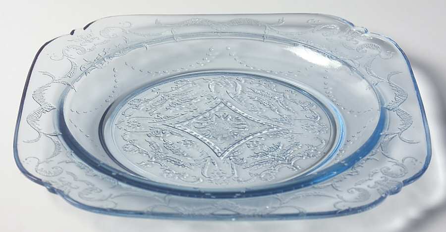 Madrid Blue 7" Salad Plate by Federal Glass -1