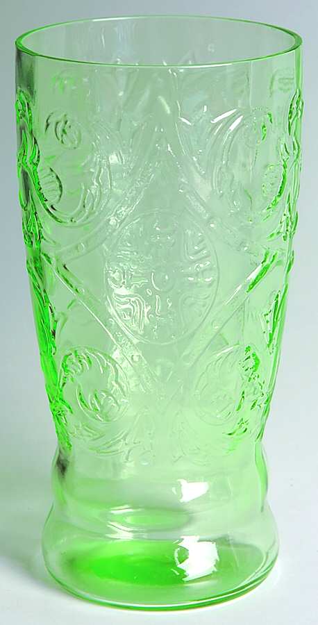 Madrid Green Flat Iced Tea by Federal Glass -1