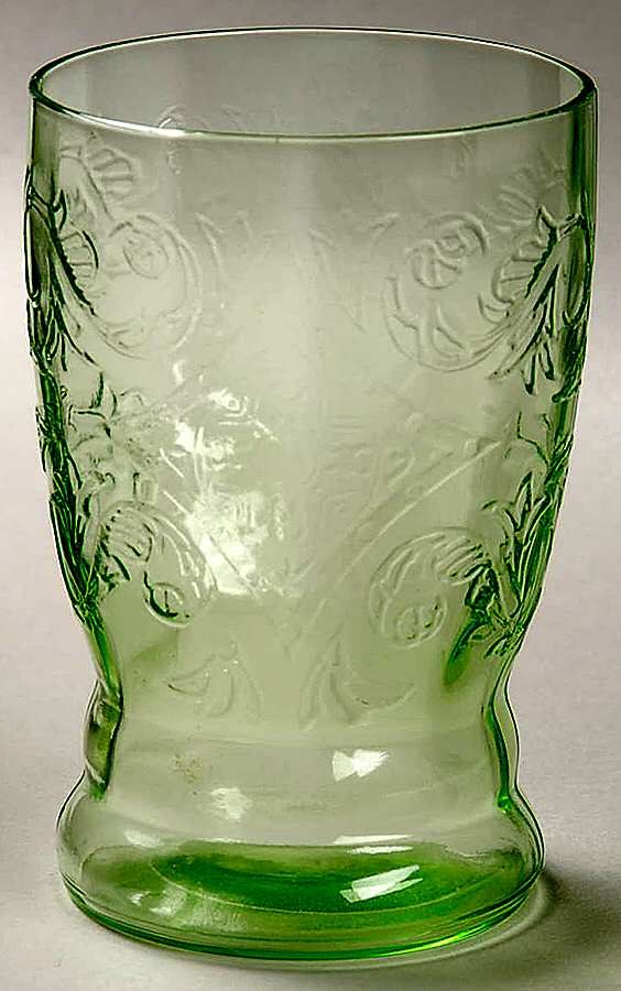 Madrid Green 9 Oz Flat Tumbler by Federal Glass -1