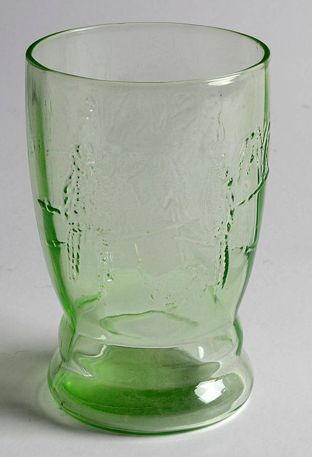 Parrot Green 8 Oz Flat Tumbler by Federal Glass -1