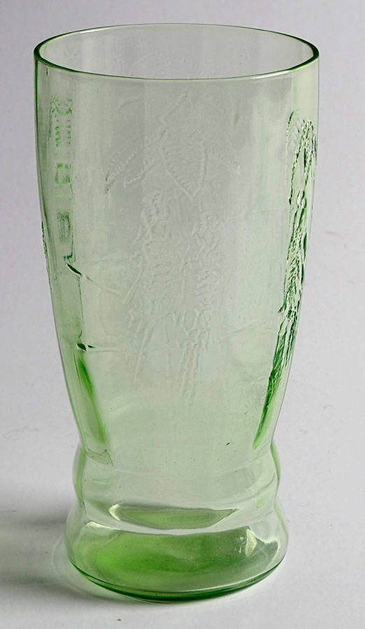 Parrot Green 10 Oz Flat Tumbler by Federal Glass -1