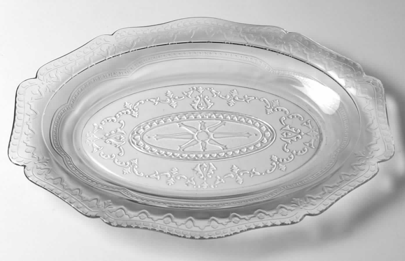 Patrician Clear 11" Oval Platter by Federal Glass -1