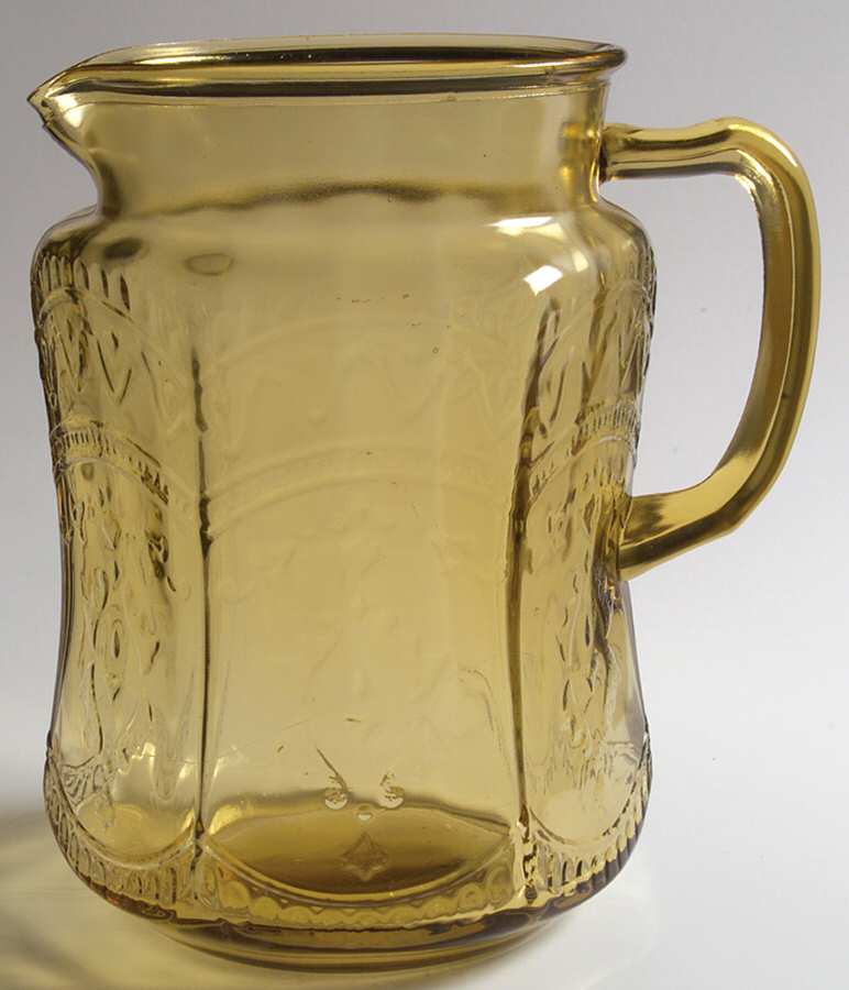 Patrician Amber 75 Oz Pitcher by Federal Glass -1