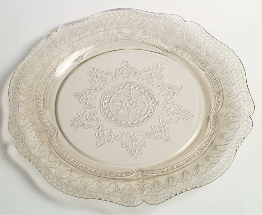 Patrician Amber Dinner Plate by Federal Glass -1