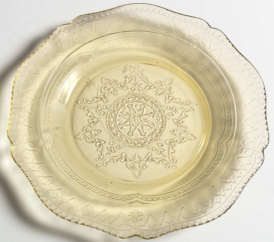 Patrician Amber 7" Salad Plate by Federal Glass -1