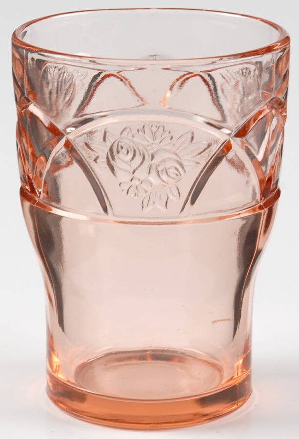 Rosemary Pink 9 Oz Flat Tumbler by Federal Glass -1