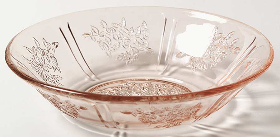 Sharon Pink Cereal Bowl by Federal Glass -1