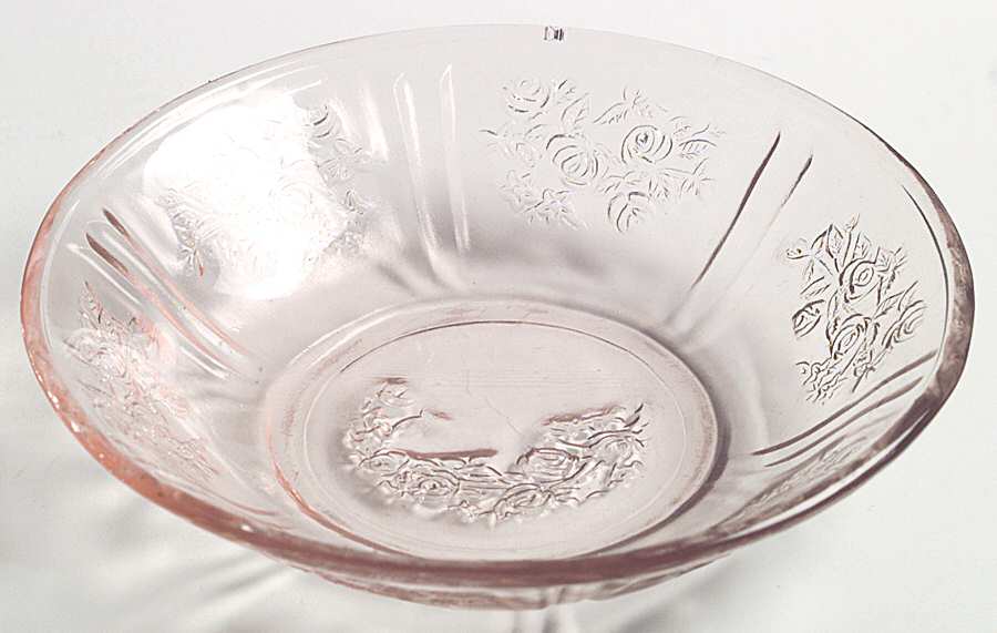 Sharon Pink Small Fruit Dessert Bowl by Federal Glass -1