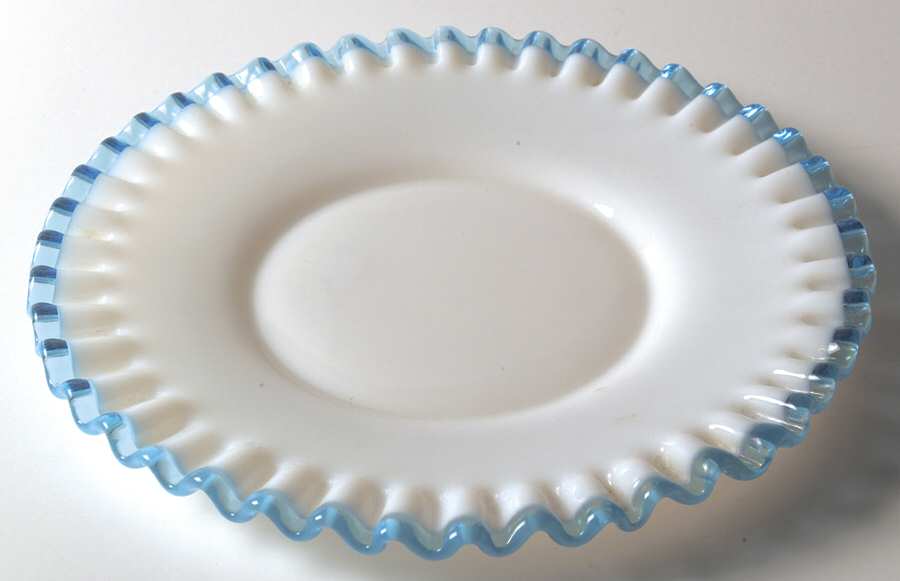 Aqua Crest (Pale Blue) 8" Salad Plate by Fenton-1