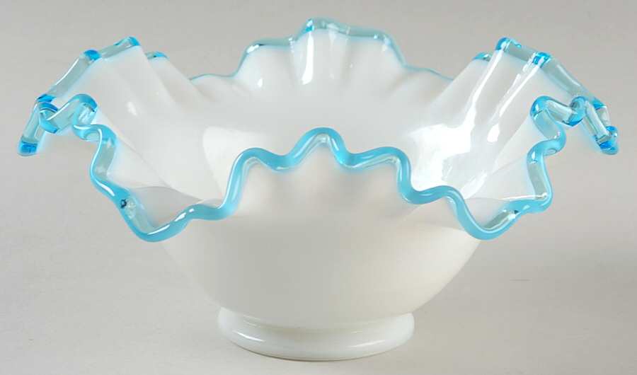 Aqua Crest (Pale Blue) 7" Flared Bowl by Fenton-1