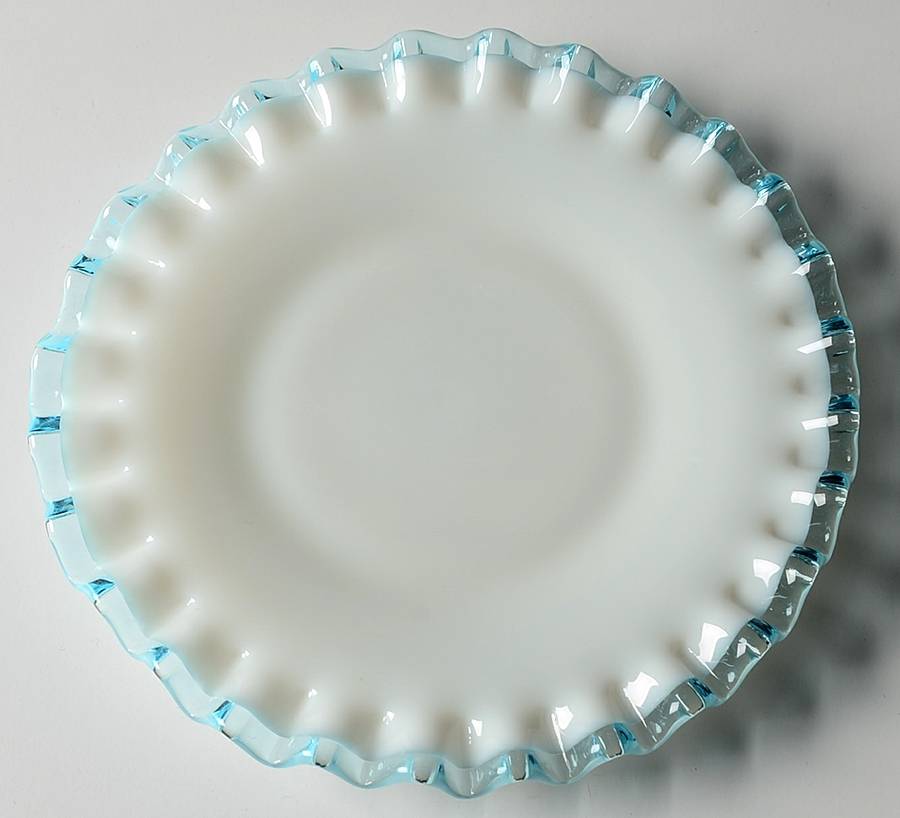 Aqua Crest (Pale Blue) Bread & Butter Plate by Fenton-1