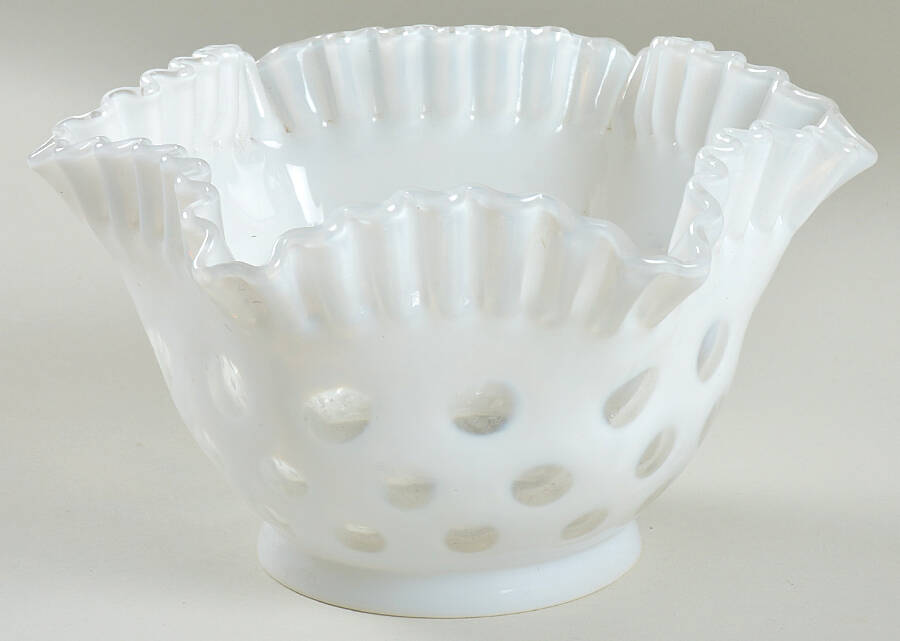 Coin Dot French (Opalescent) Lamp Shade by Fenton-1