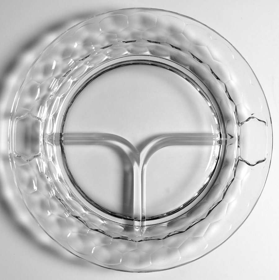 Georgian Clear Grill Plate by Fenton-1