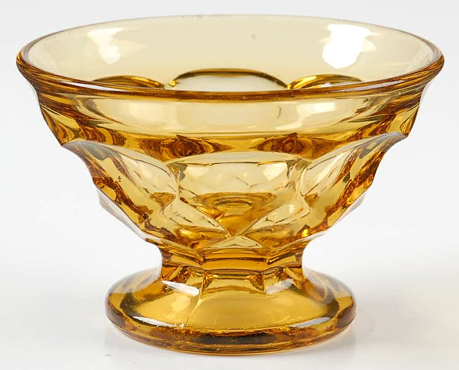 Georgian Amber Champagne/Tall Sherbet by Fenton-1