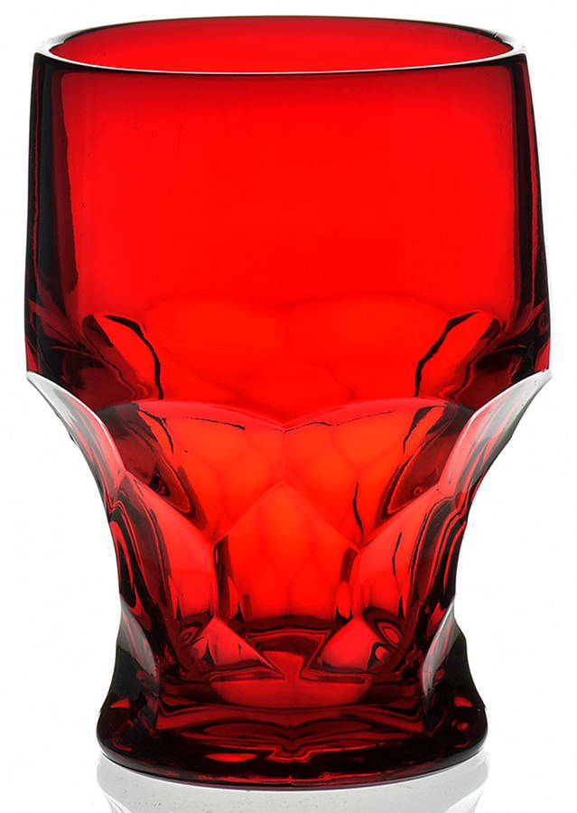 Georgian Ruby 12 Oz Flat Tumbler by Fenton-1