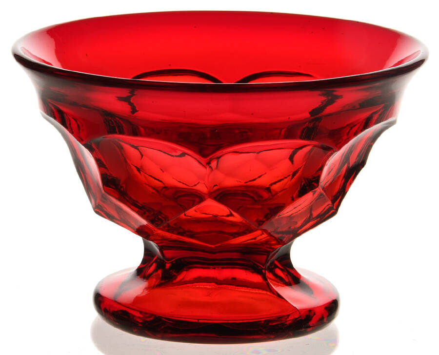 Georgian Ruby Champagne/Tall Sherbet by Fenton-1