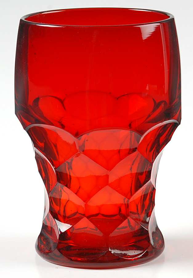 Georgian Ruby Flat Tumbler by Fenton-1