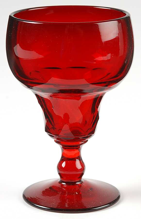 Georgian Ruby Water Goblet by Fenton-1