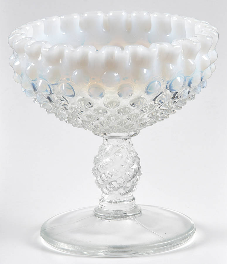 Hobnail French (Opalescent) Champagne/Tall Sherbet by Fenton-1