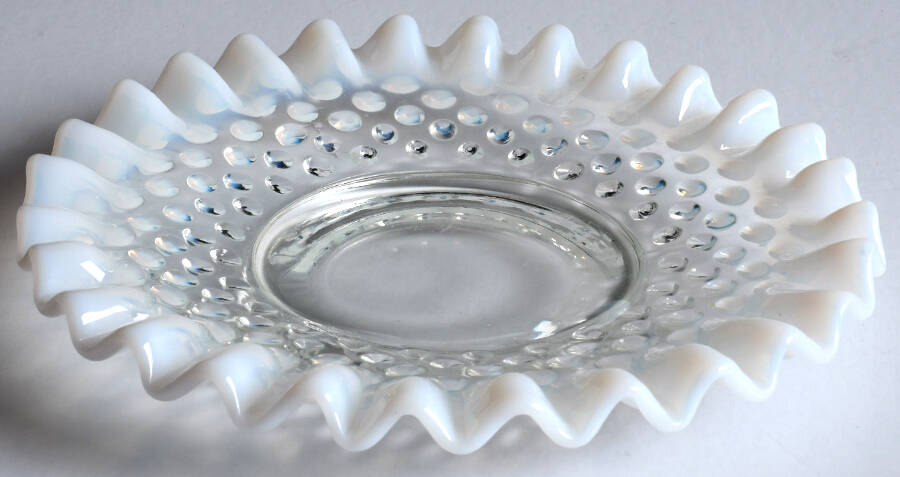 Hobnail French (Opalescent) Mayonnaise Underplate Only by Fenton-1