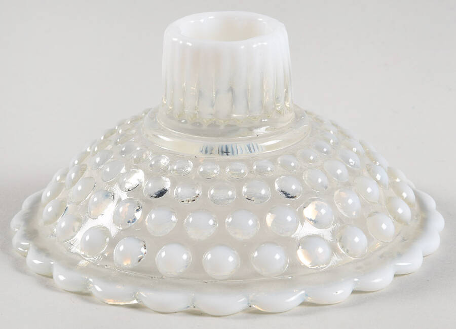 Hobnail French (Opalescent) 3" Single Light Candlestick by Fenton-1