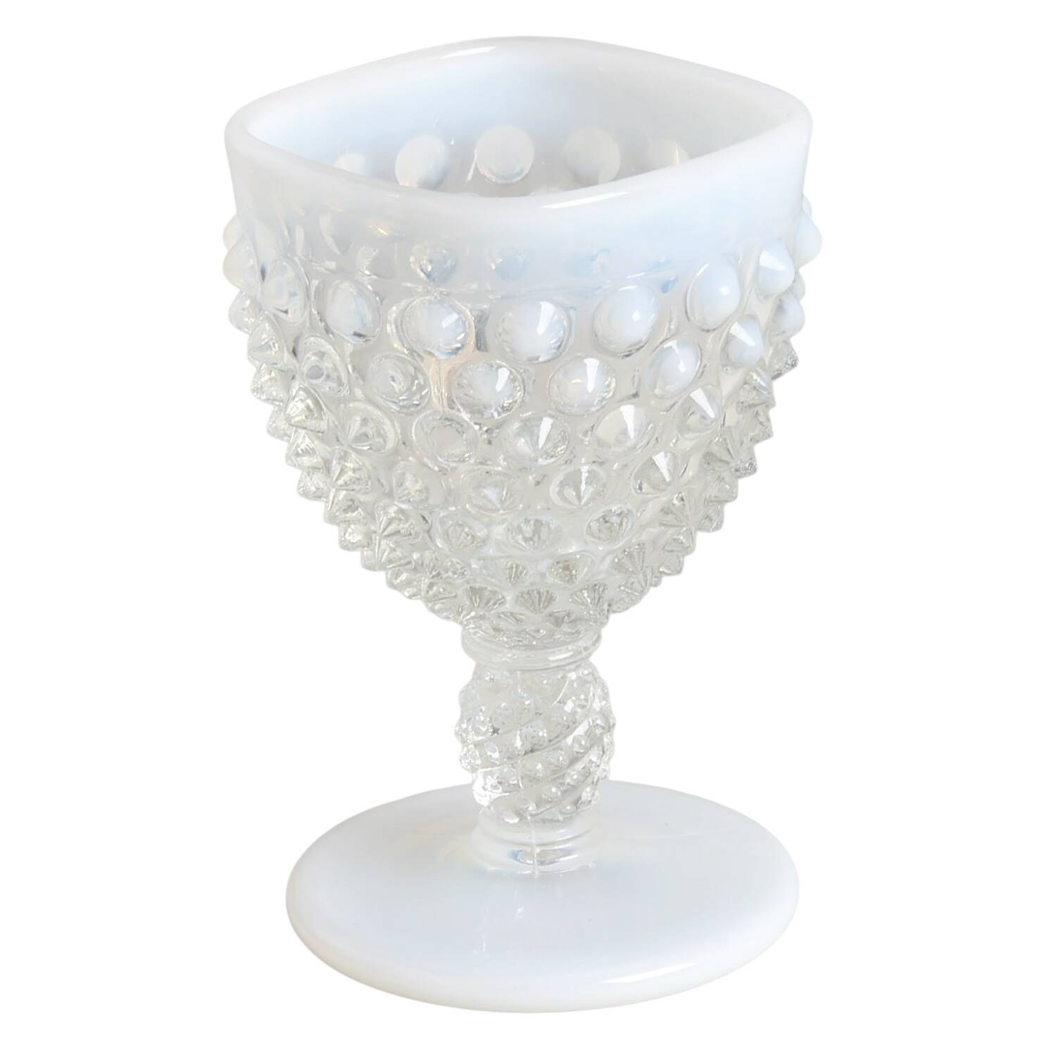 Hobnail French (Opalescent) Square Wine by Fenton-1