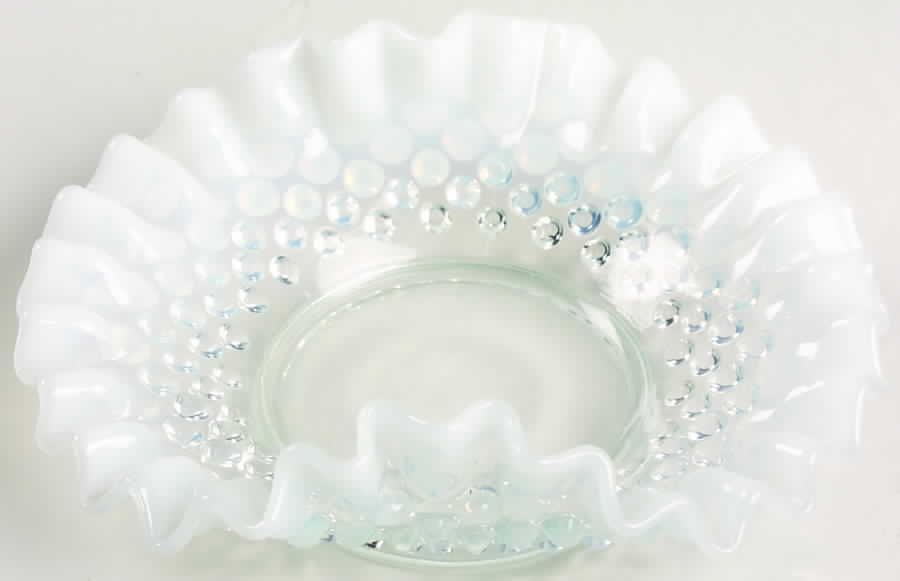 Hobnail French (Opalescent) 6" Oval Bon Bon by Fenton-1