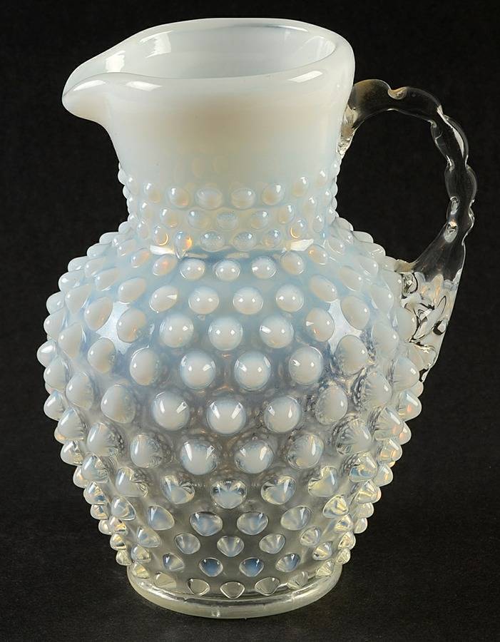 Hobnail French (Opalescent) 12 Oz Open Syrup by Fenton-1