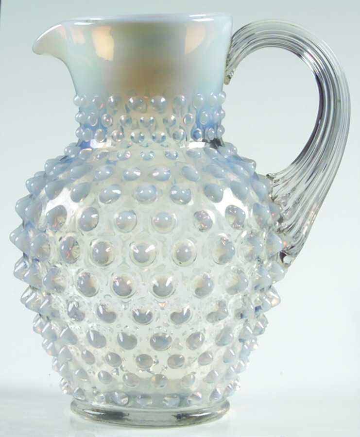 Hobnail French (Opalescent) 12 Oz Open Syrup by Fenton-1