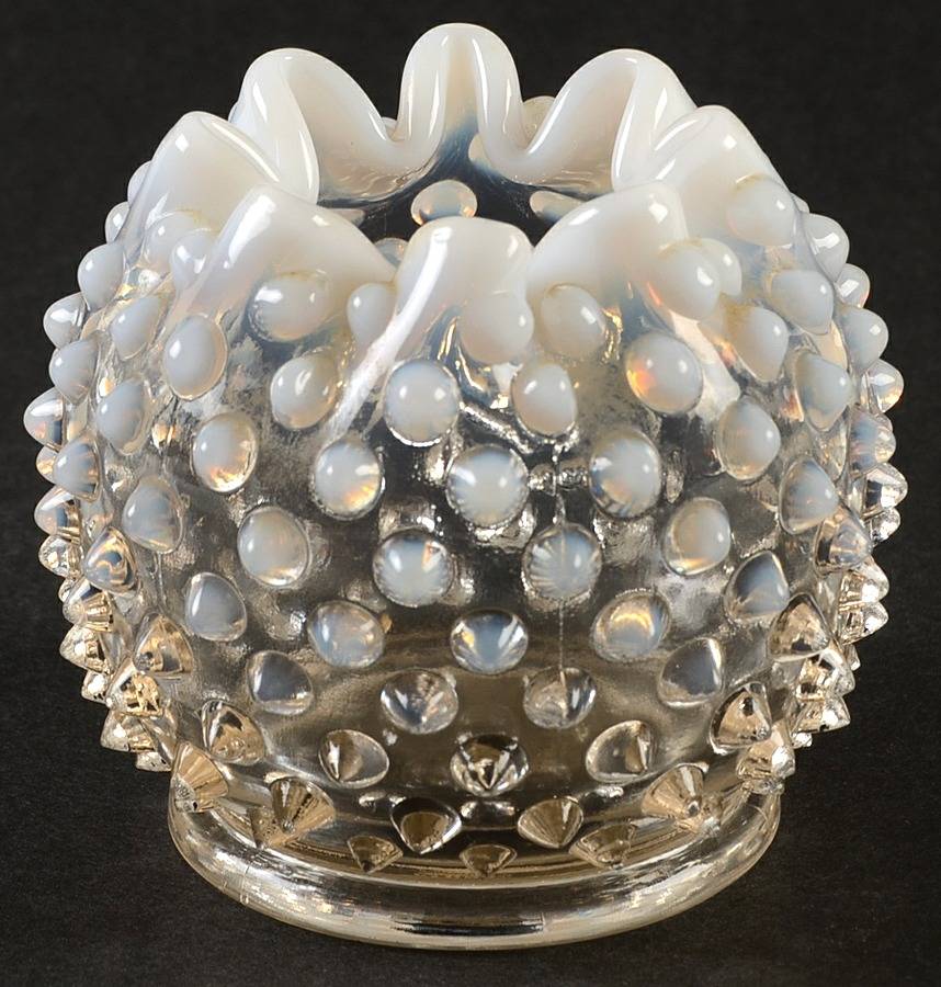 Hobnail French (Opalescent) 3" Rose Bowl by Fenton-1