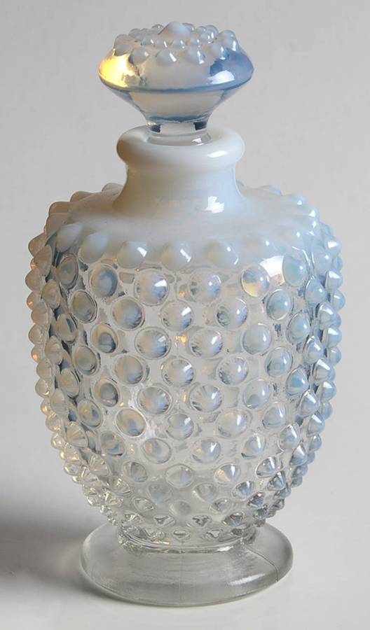 Hobnail French (Opalescent) Round Perfume Bottle & Stopper by Fenton-1
