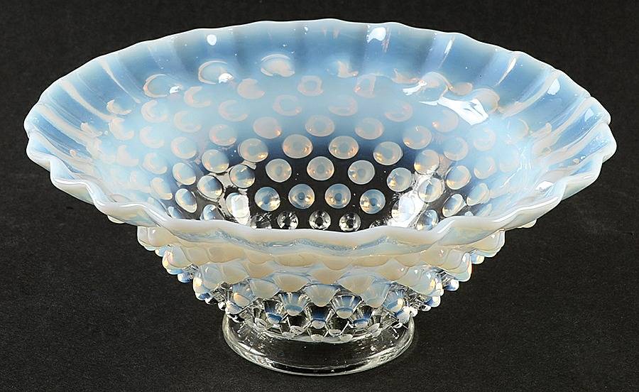 Hobnail French (Opalescent) 7" Flared Bowl by Fenton-1
